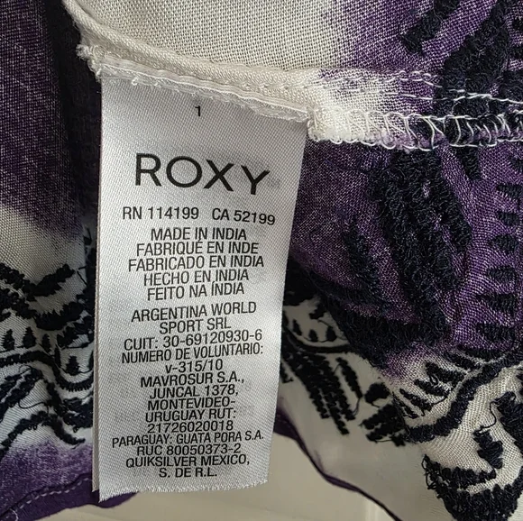 NWT Purple and White Dress Striped Sleeveless Dress Roxy Size Small - Picture 5 of 5